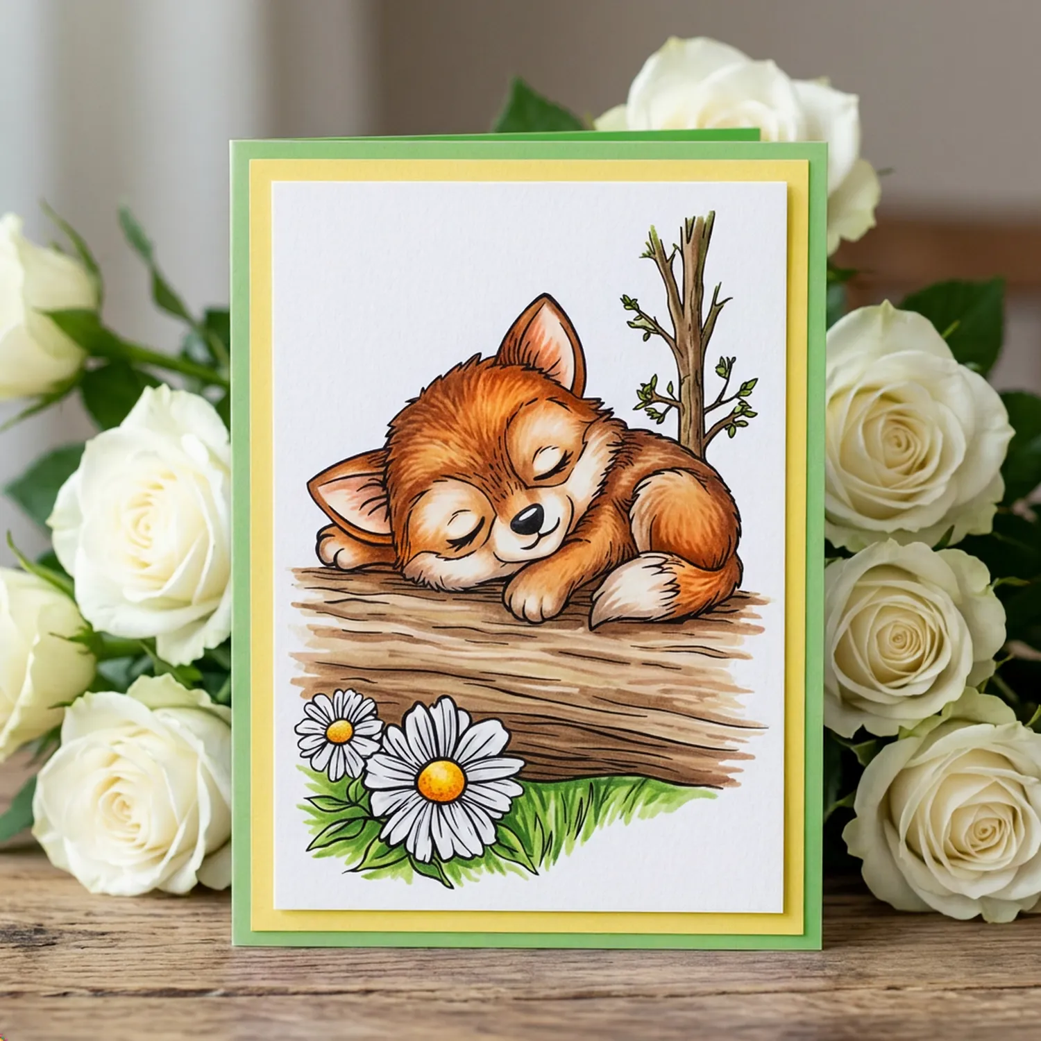 StudioLight Essentials Little Dreamer Fox Clear Stamps Fuchs