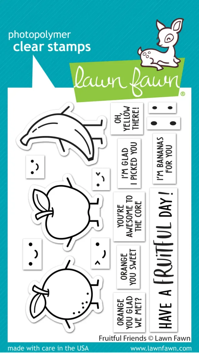 Lawn Fawn Holiday Party Animal Clear Stamps Waschbär