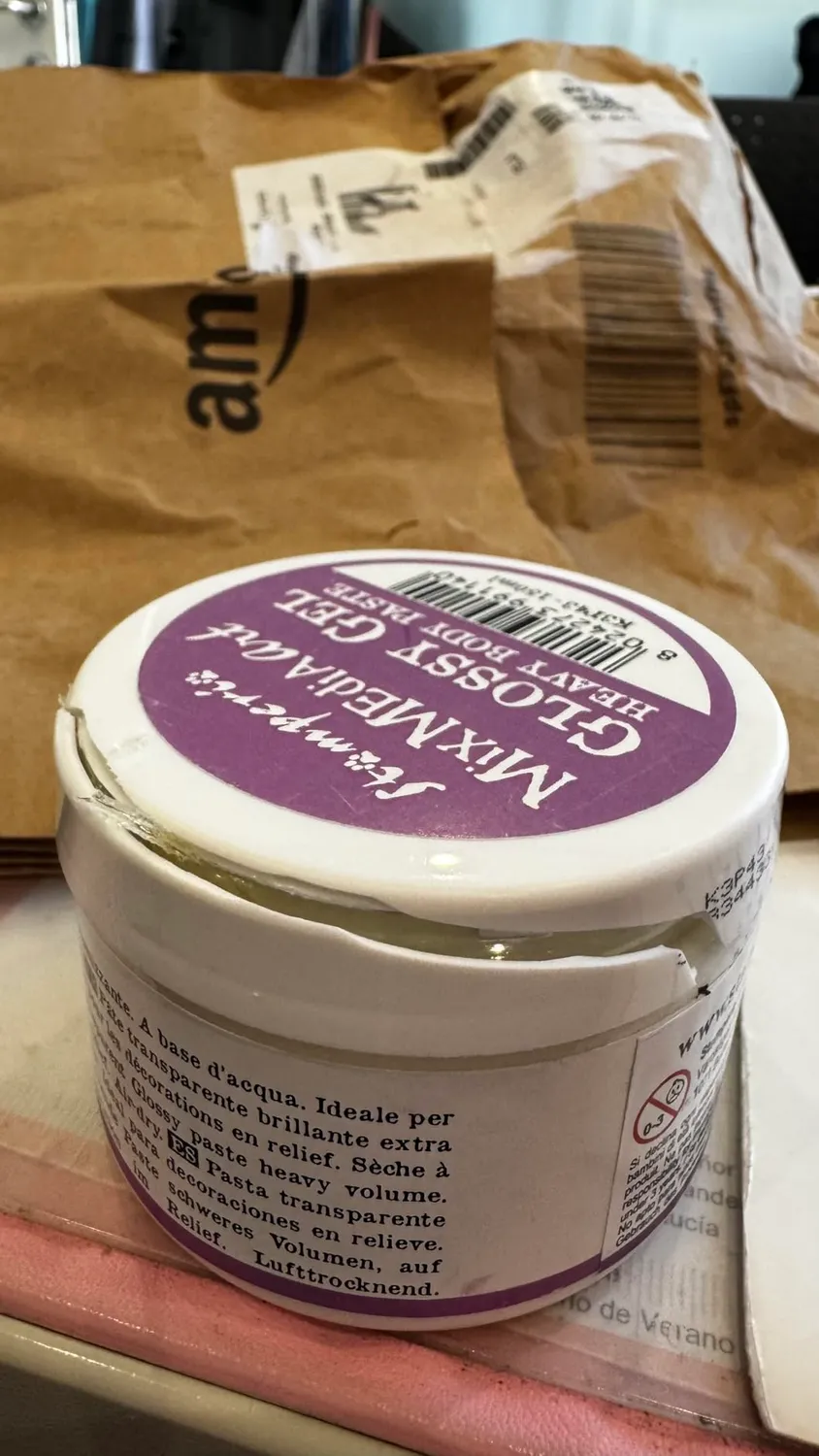 Stamperia Glossy Gel Strukturpaste 150 ml transparent