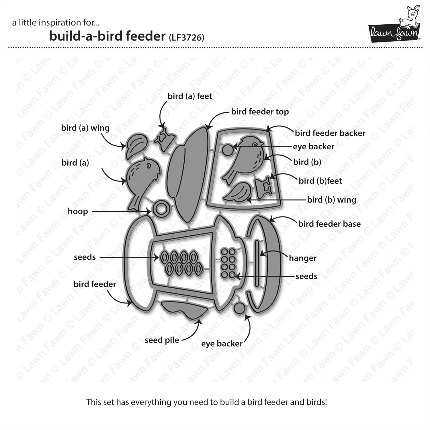 Lawn Fawn Build-A-Bird Feeder Stanzen Futterhaus