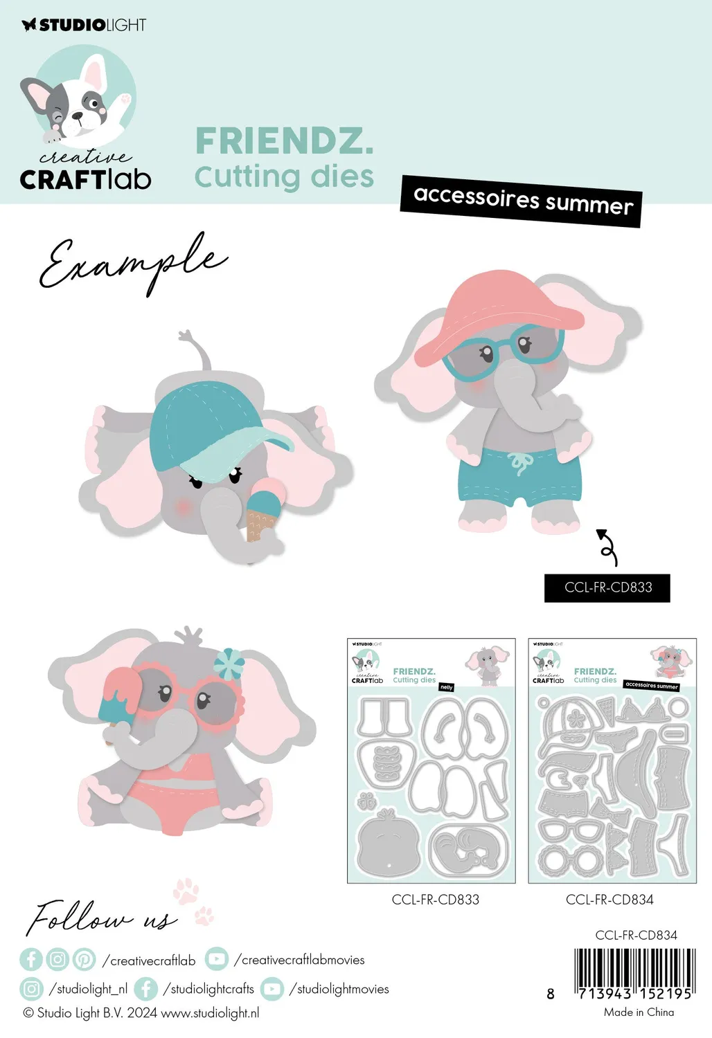 Creative Craftlab Friendz Accessoires Summer Cutting Die