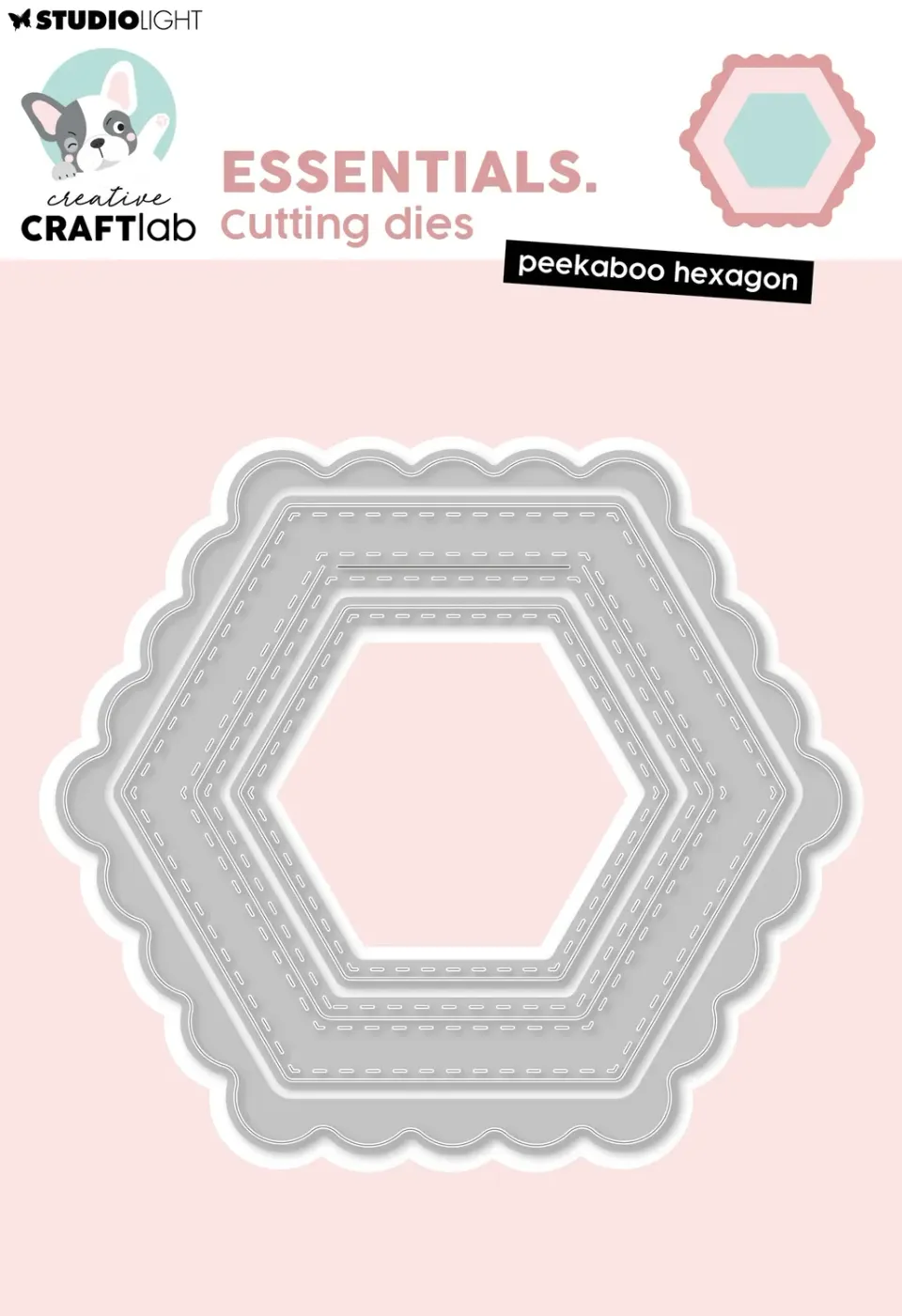 Creative Craftlab Essentials Peekaboo Hexagon Stanzschablone