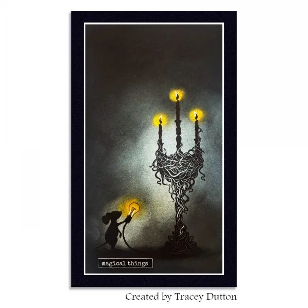 Lavinia Stamps Vine Candelabra Stempel filigran
