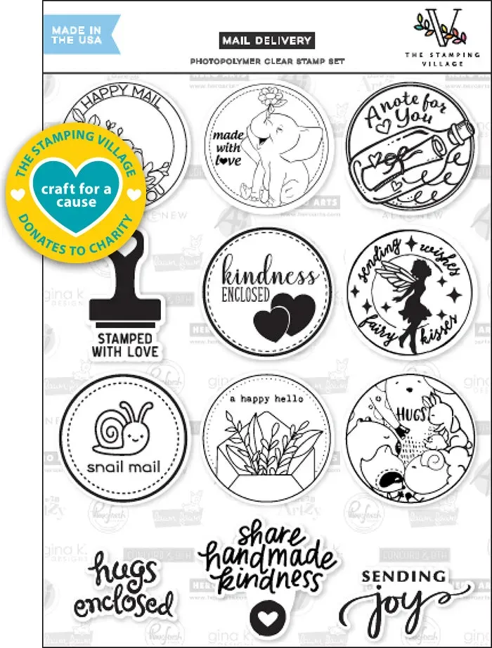 Lawn Fawn Mail Delivery Clear Stamps Brief 15x20cm