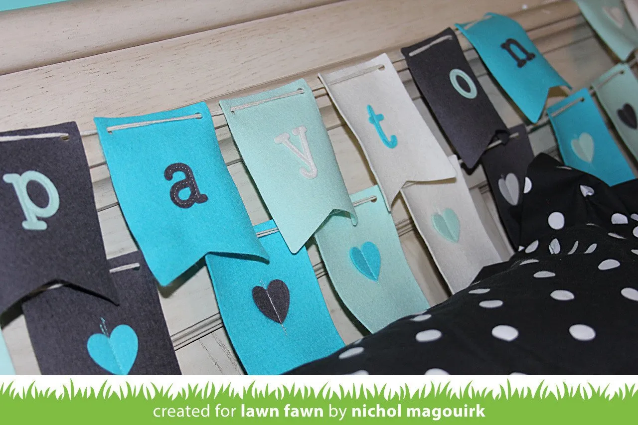 Lawn Fawn Louie's ABCs Stanzschablonen Alphabet