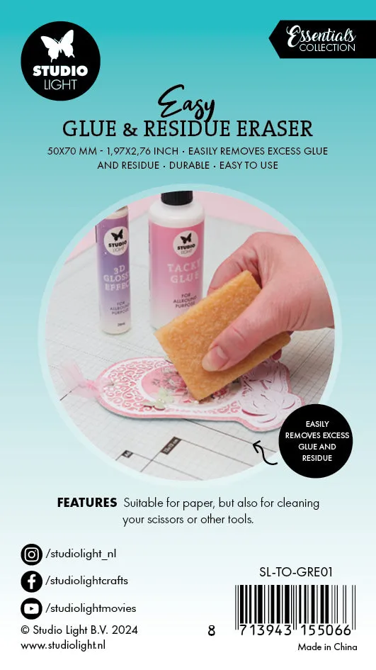 StudioLight Essentials Glue & Residue Kleber-Radierer 50x70 mm