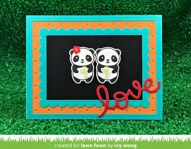 Lawn Fawn Scripty Love Schriftzug-Stanze Hochzeit