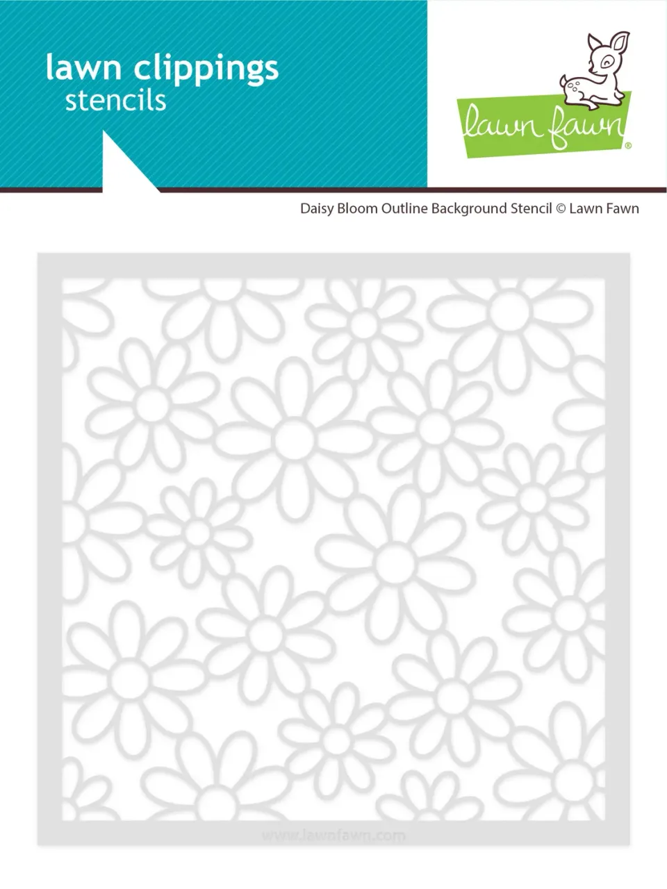 Lawn Fawn Daisy Bloom LF4147 Schablone 15x15cm floral