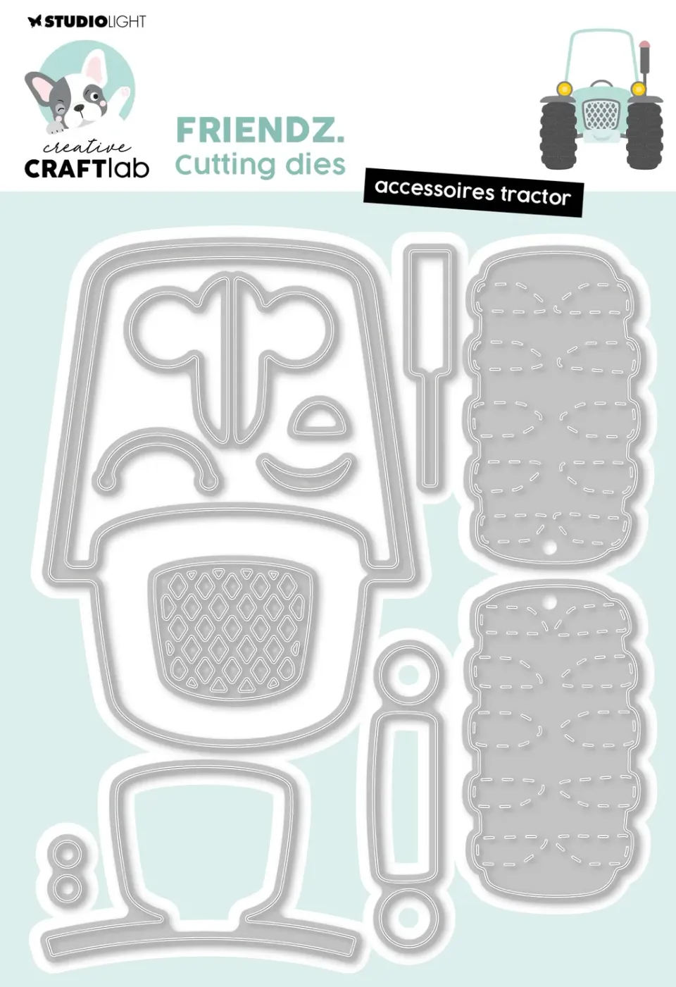 Creative Craftlab Friendz Traktor Stanzschablone Accessoires