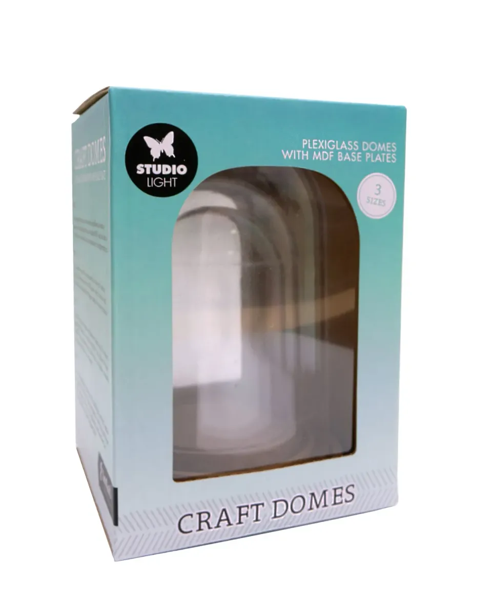 StudioLight Essentials Craft Domes Plexiglas 3 Größen Set