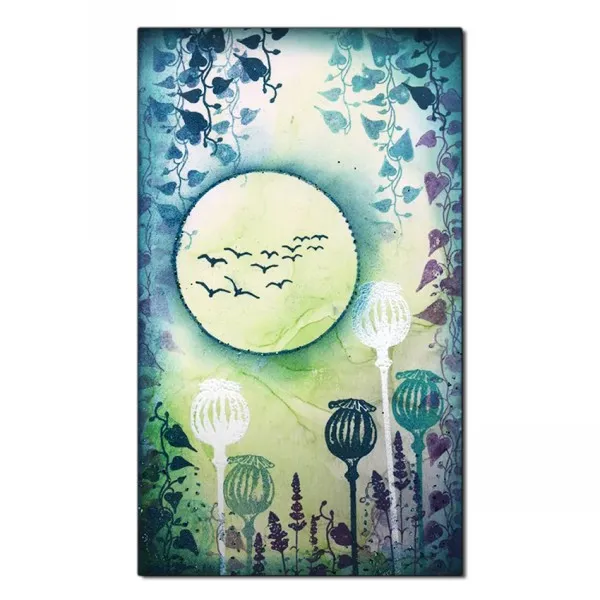 Lavinia Stamps Poppy Pods Stempel Mohnkapseln floral