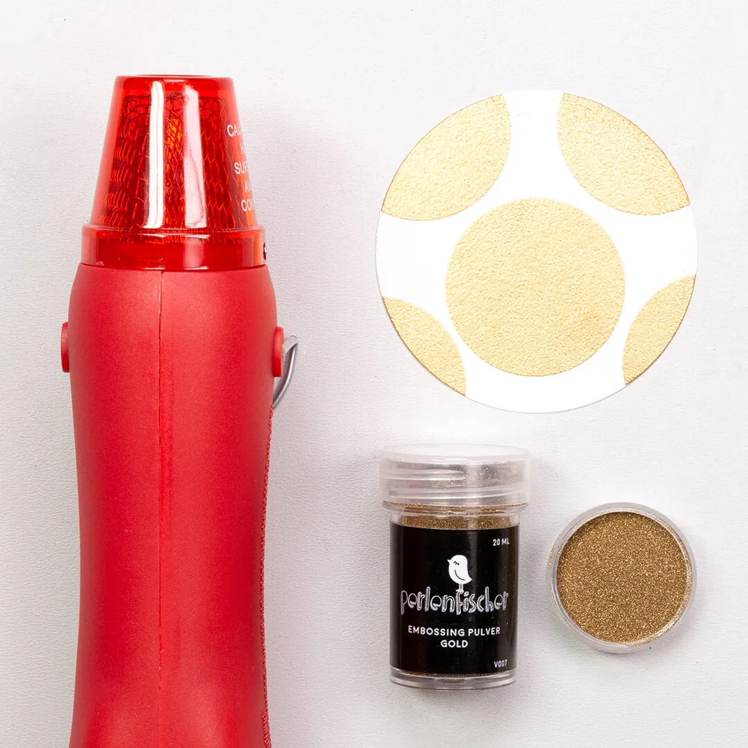 Perlenfischer Embossing Set Wärmepistole + Pulver 20 ml