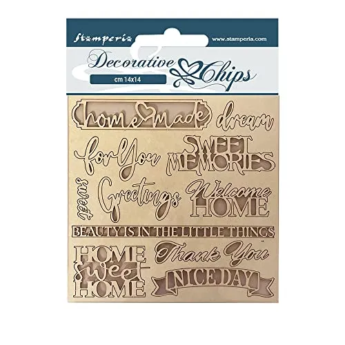 Stamperia Casa Granada Quotes Stanzteile 14x14 cm