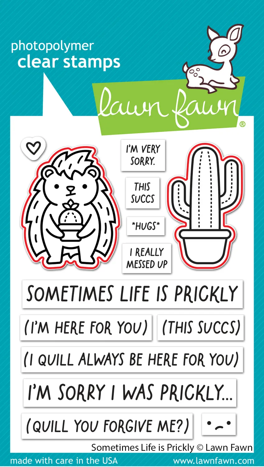 Lawn Fawn Lawn Cuts Sometimes Life is Prickly Stanzen 2-teilig