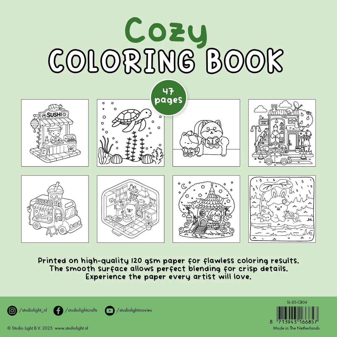 StudioLight Essentials Cozy 04 Malbuch 48 Seiten gemütlich