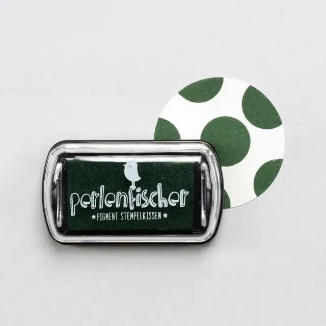 Perlenfischer Fir Mini Stempelkissen Pigment grün