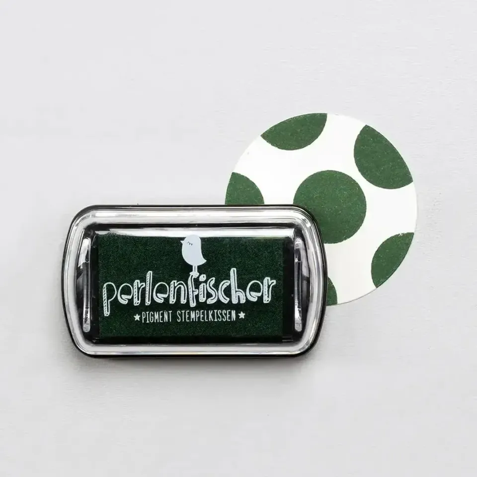 Perlenfischer Fir Mini Stempelkissen Pigment grün