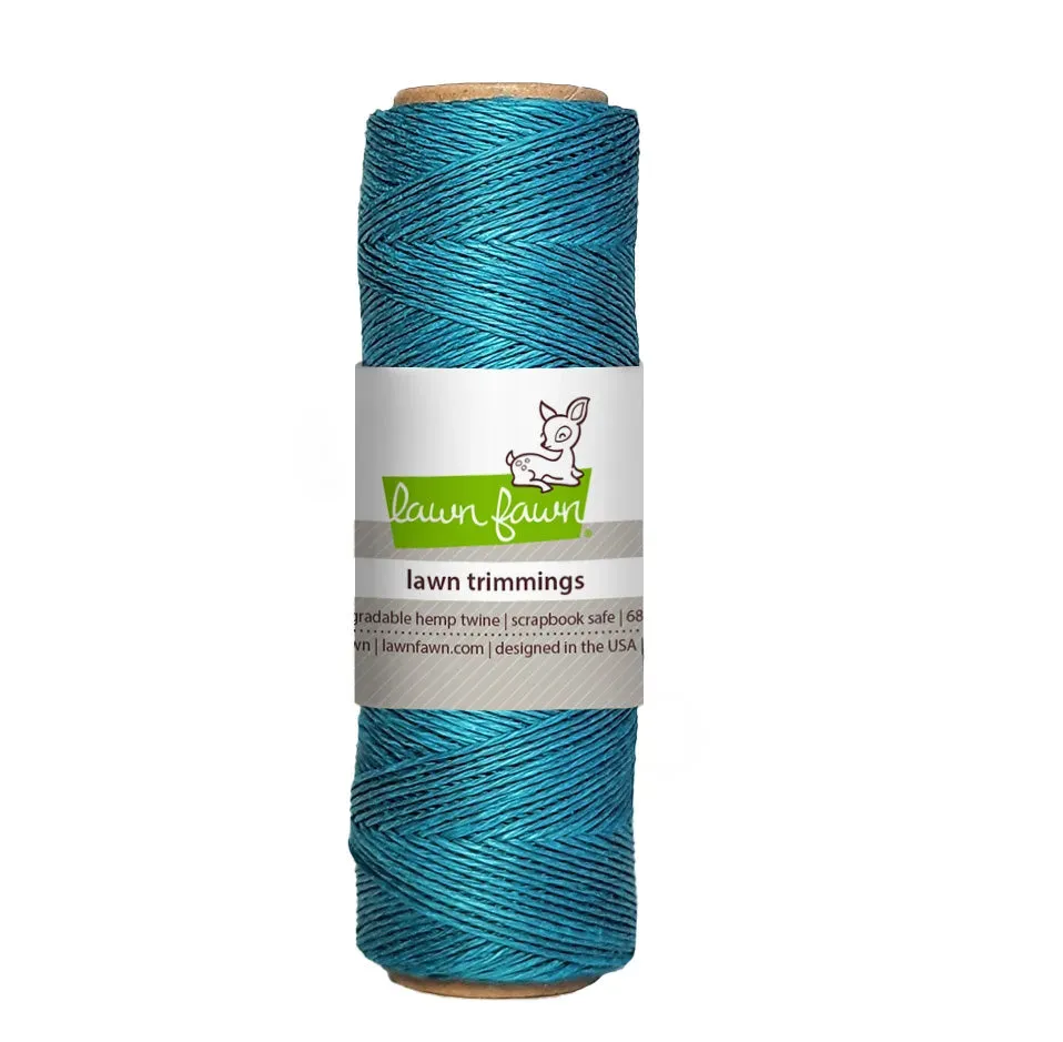 Lawn Fawn Teal Hanfkordel 62 m türkis