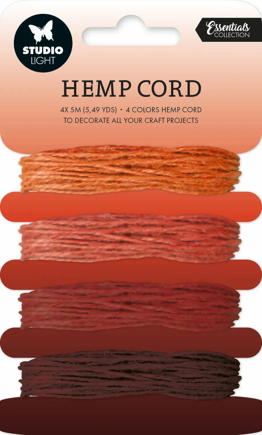 StudioLight Essentials Hemp Cord Hanfkordel Orange 4 Farben