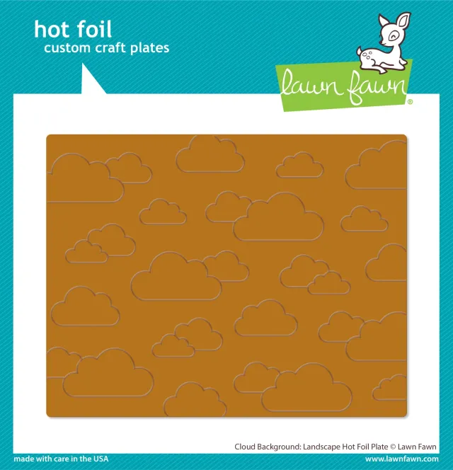 Lawn Fawn Cloud Background Landscape Hot Foil Plate Wolken