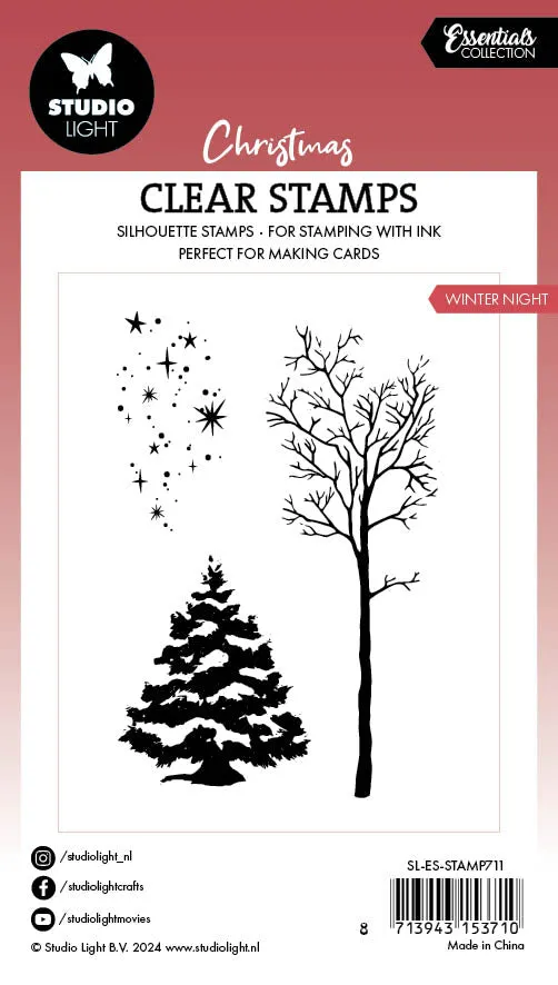 StudioLight Essentials Winter Night Clear Stamp Winternacht