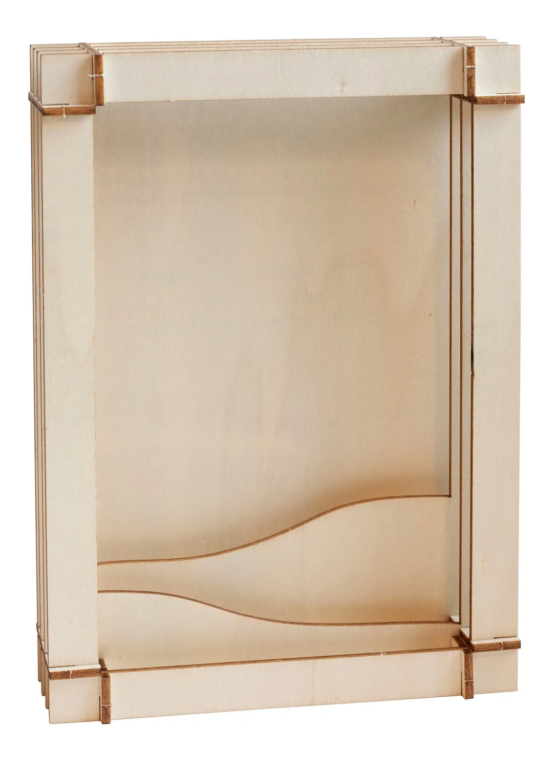 StudioLight Essentials Plywood Scenery Rechteck Holzdekor 148x210mm