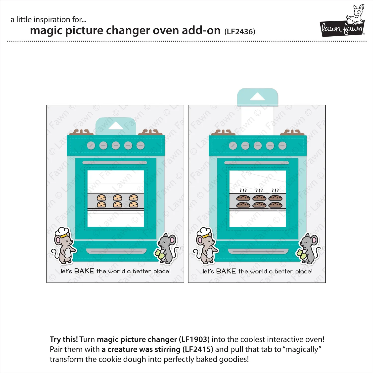 Lawn Fawn Magic Picture Changer Oven Stanzschablonen Ofen