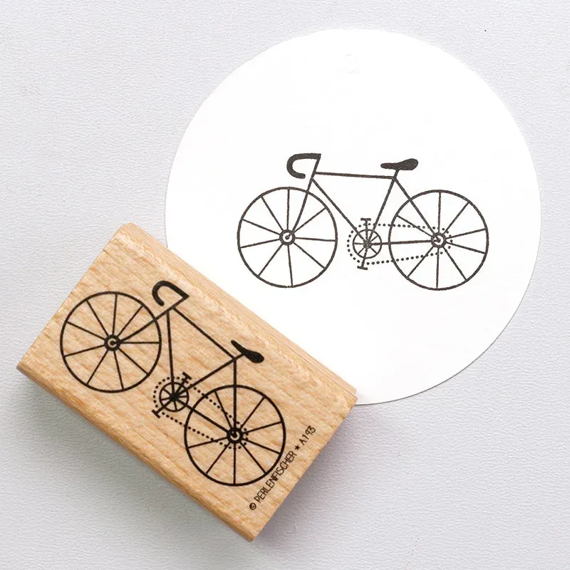 Perlenfischer Rennrad Stempel 27x50 mm Kinder