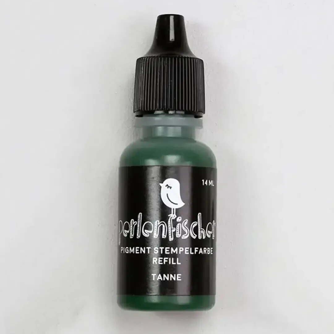 Perlenfischer Pigment Refill Stempelfarbe Tanne 14ml