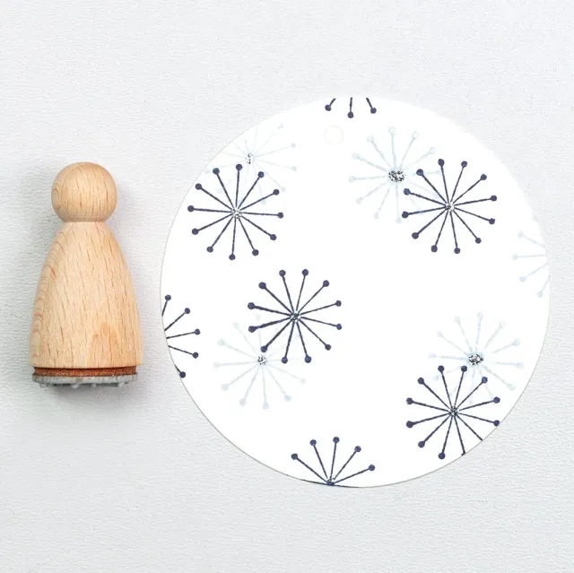 Perlenfischer Dot Star Stempel 18 x 18 mm