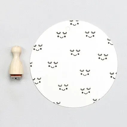 Perlenfischer Face Stempel 5x9 mm Ministempel