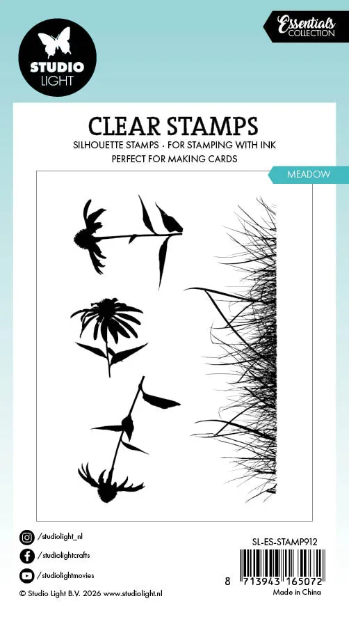 StudioLight Essentials Meadow Clear Stamps 62x93mm Wiese