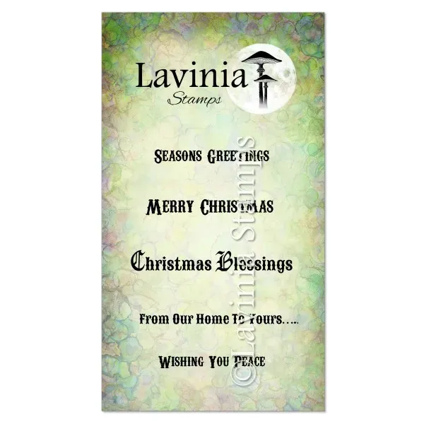 Lavinia Stamps Christmas Greetings Stempel klar Photopolymer