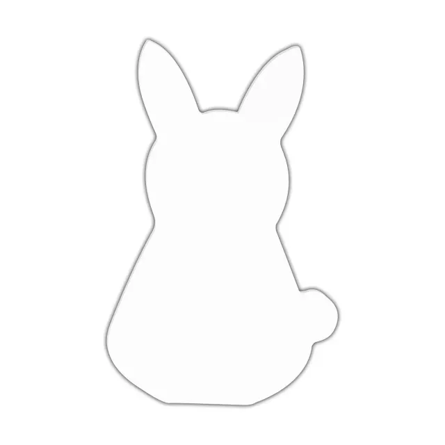 Décopatch Hase Silhouette M Pappmache AC445O Kaninchen