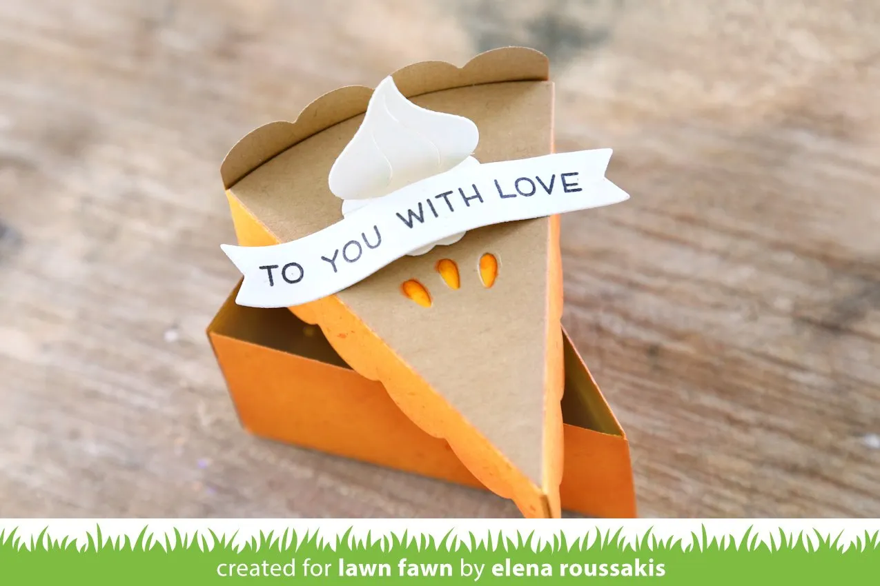 Lawn Fawn Cake Slice Box Pie Add-On Stanze LF2053