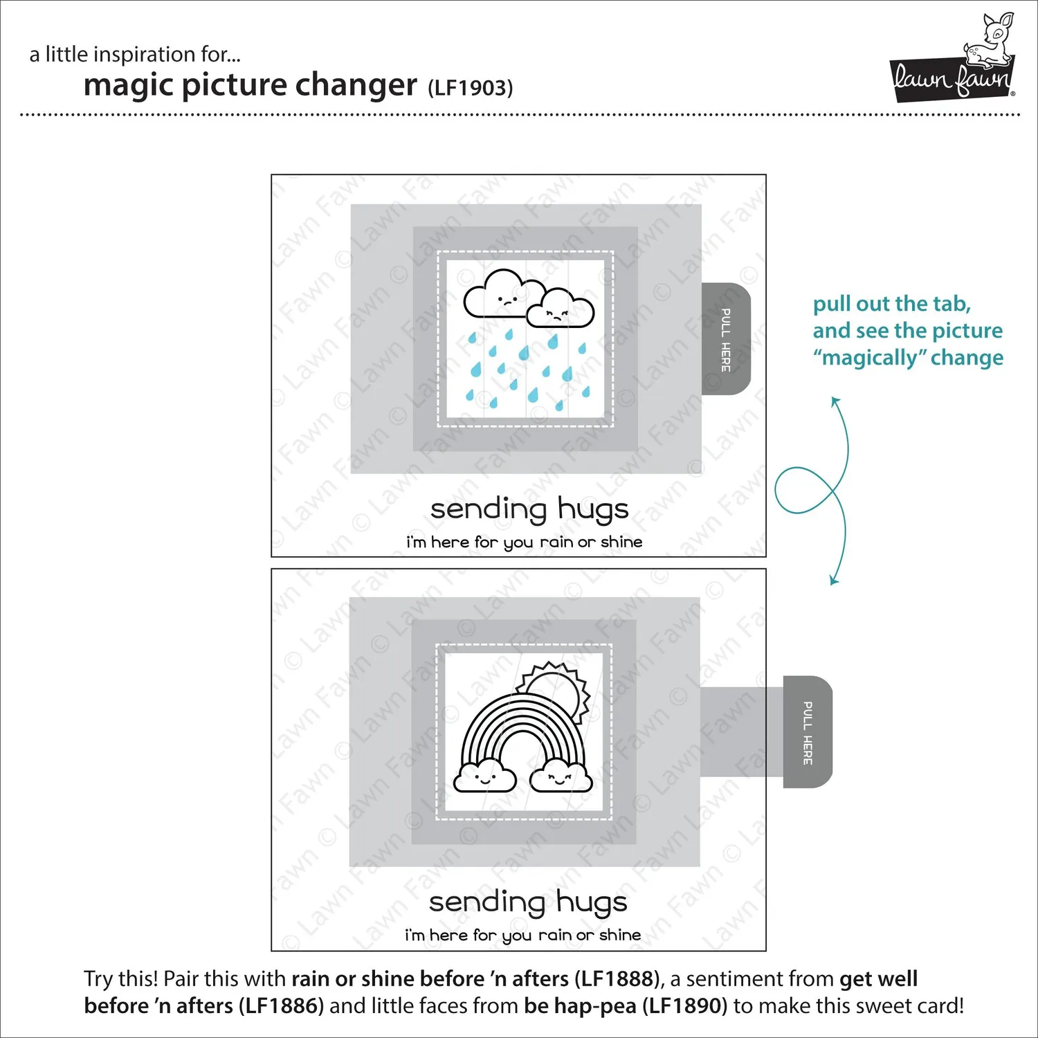 Lawn Fawn Magic Picture Changer Stanzschablone interaktiv