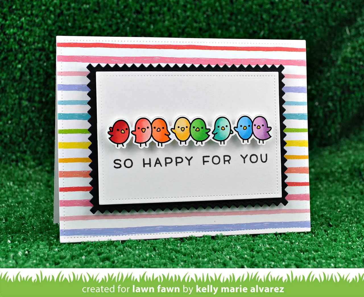 Lawn Fawn Simply Sentiments LF1601 Stempelset Geburtstagssprüche