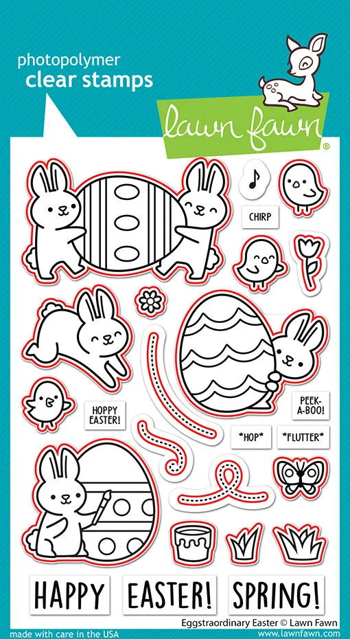 Lawn Fawn Eggstraordinary Easter Stanzschablonen Ostern