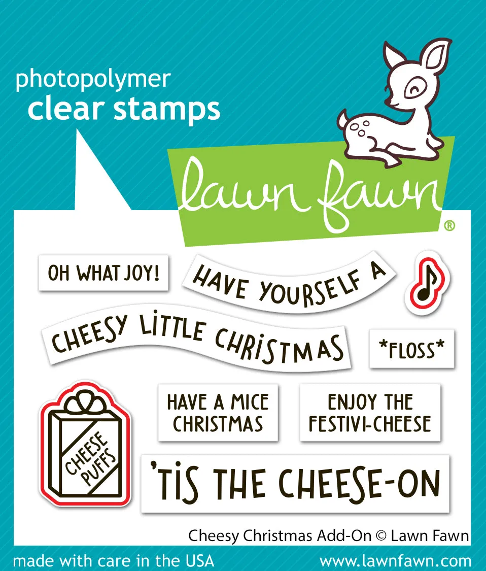 Lawn Fawn Cheesy Christmas Add-On LF3503 Stanzen Mäuse 2-teilig