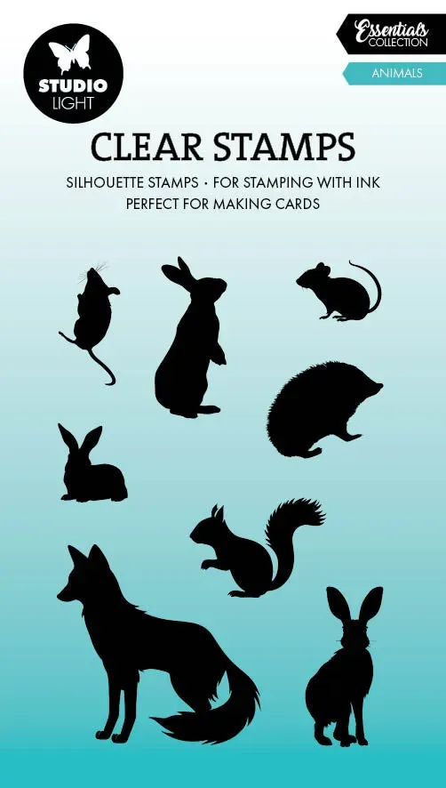 StudioLight Essentials Animals Clear Stamp 62x93mm