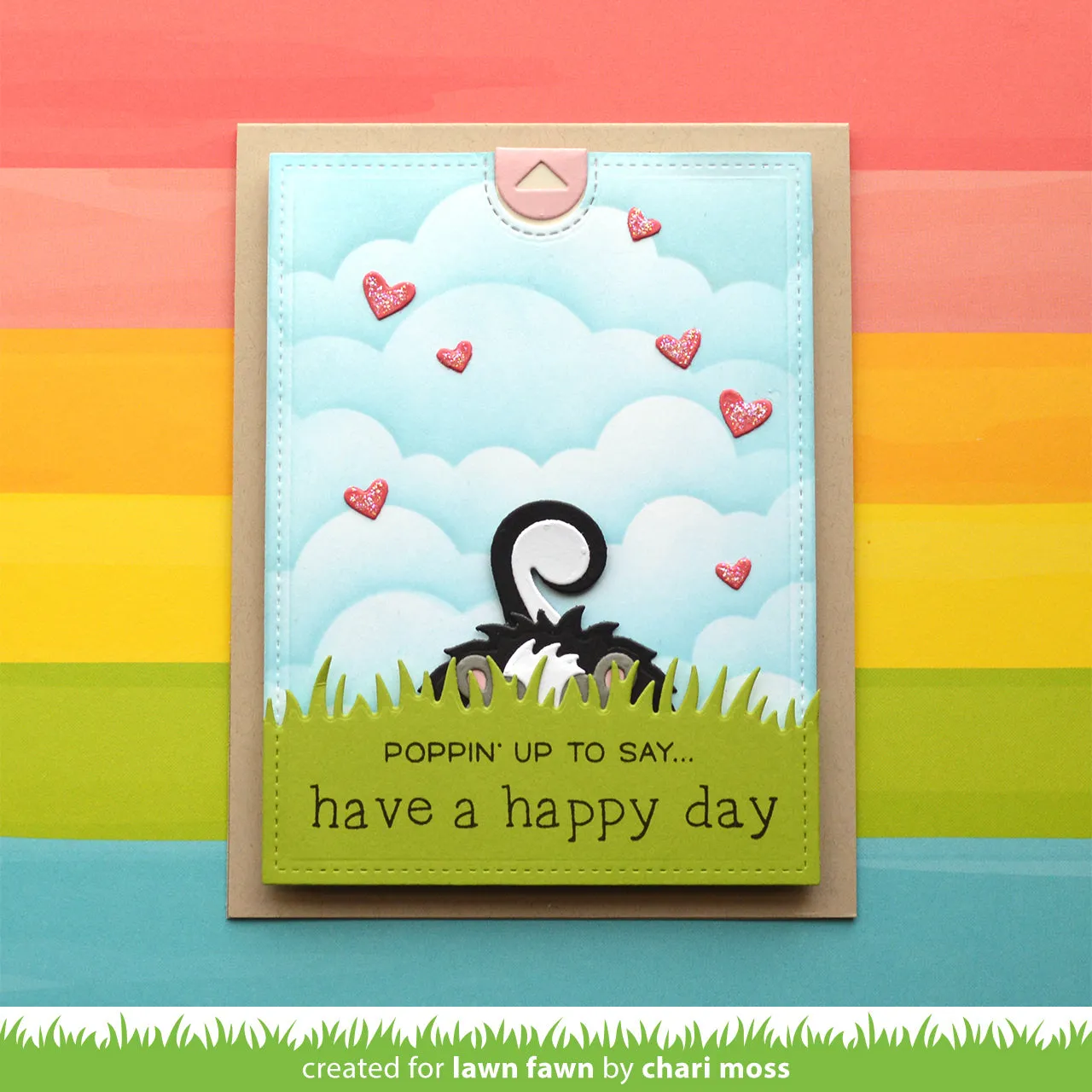 Lawn Fawn Lawn Cuts Tiny Gift Box Skunk Add-On Stanze Stinktier