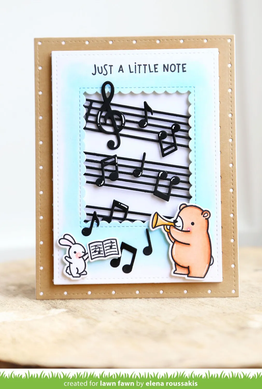 Lawn Fawn Itsy Bitsy Polka Dot Backdrop Stanzschablone