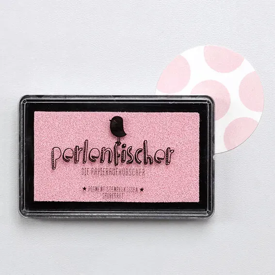 Perlenfischer Zuckerwatte Groß Stempelkissen Rosa