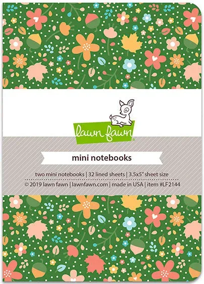 Lawn Fawn Fall Fling Mini Notebooks 2er-Set liniert 8,9x12,7
