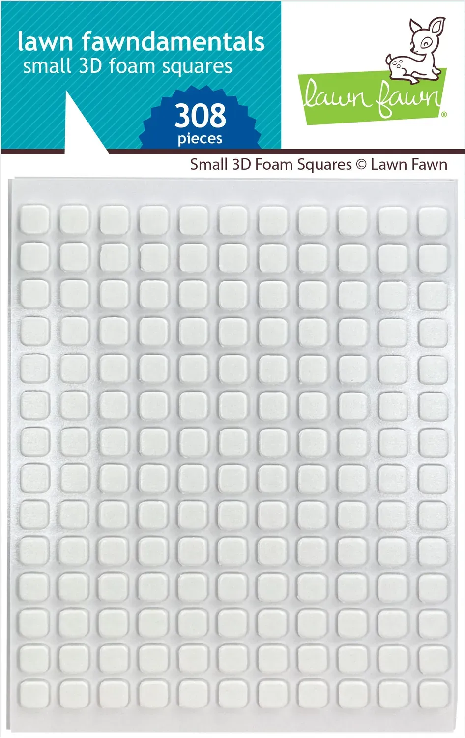 Lawn Fawn Small 3D Foam Squares Klebepads 308 Stück