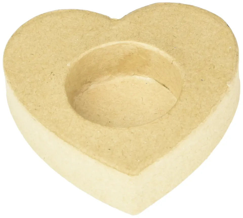 Décopatch AC688O Kerzenhalter Herz Pappmaché