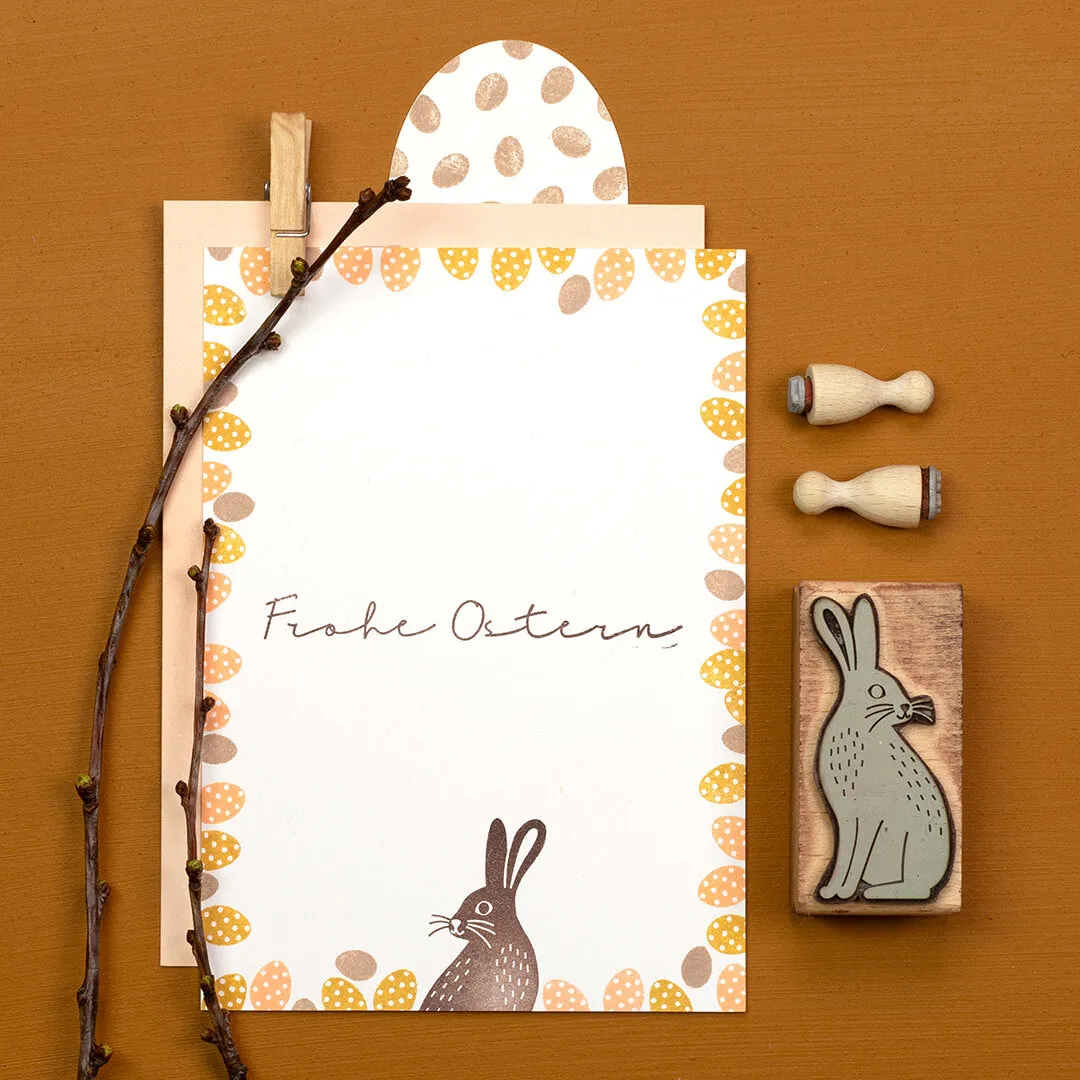 Perlenfischer Frohe Ostern 3 Stempel 9x81 mm