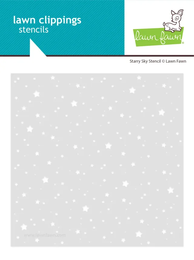 Lawn Fawn Starry Sky Schablone Sterne 15x15cm Nachthimmel