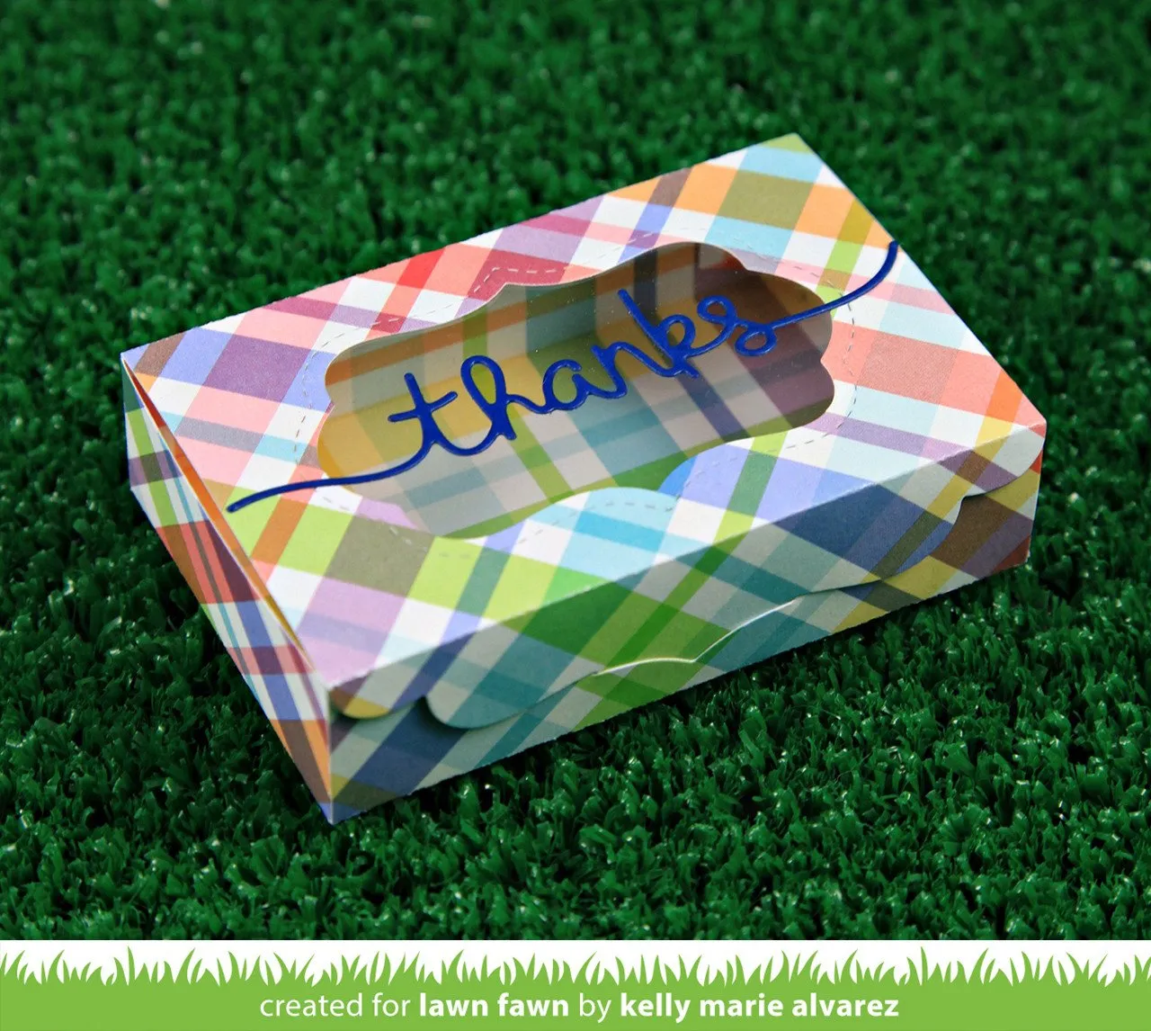 Lawn Fawn Fancy Box Lawn Cuts Stanze LF1357 Geschenkkarte