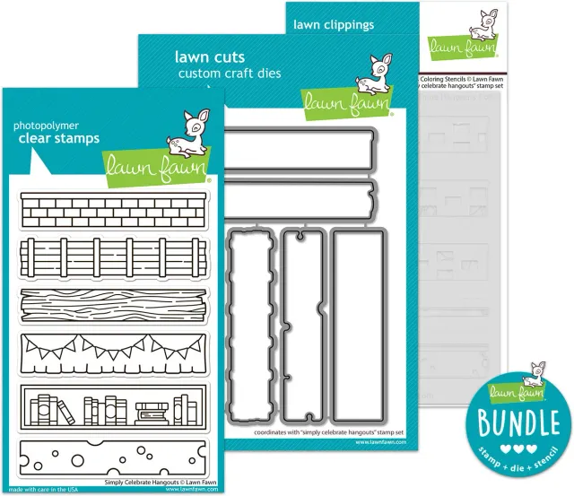 Lawn Fawn Simply Celebrate Hangouts Bundle Party